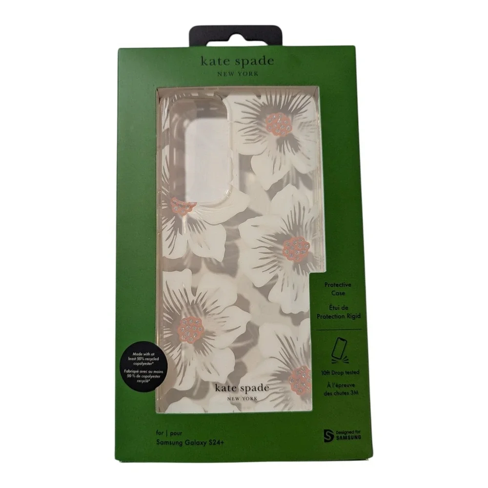 U4-N Kate Spade-New York-‎ Case for Samsung Galaxy S24+ - Clear/Flowers